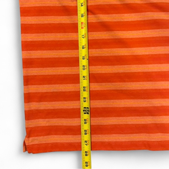 Men’s Under Armour Orange Striped Polo Shirt - Picture 5 of 5